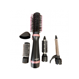 SPAZZOLA MODELLANTE AD ARIA CALDA / ARIA FREDDA  / ASCIUGACAPELLI ZEPHIR ZHB743 1200W 2 VELOCITA' NERO / ROSA