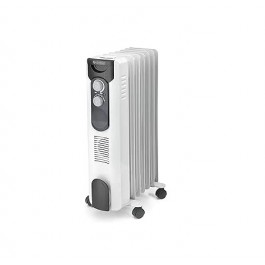 RADIATORE AD OLIO / TERMOSIFONE PORTATILE CALDORAD 7 ELEMENTI RISCALDANTI (99620) OLIMPIA SPLENDID 1500 W 2 LIVELLI DI POTENZA + FUNZIONE ECO BIANCO