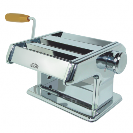 MACCHINA PER LA PASTA DCG PM1500 RULLO IN ACCIAIO 9 POSIZIONI DI TAGLIO MANIGLIA REMOVIBILE