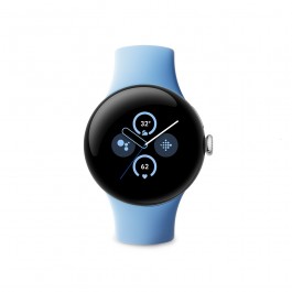 GOOGLE PIXEL WATCH 2 G4TSL 41 MM AMOLED TOUCH SCREEN WEAR OS 4G LTE WI-FI GPS CASSA IN ALLUMINIO ARGENTO CINTURINO SPORTIVO AZZURRO