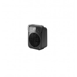 STUFETTA / TERMOVENTILATORE DA TAVOLO 99241 CALDO TEKNO OLIMPIA SPLENDID 2 LIVELLI DI POTENZA 2000W BLACK / NERO