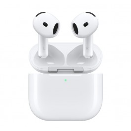 CUFFIE / AURICOLARI AIRPODS 4 APPLE CANCELLAZIONE ATTIVA DEL RUMORE CUSTODIA DI RICARICA USB‑C CON ALTOPARLANTE BLUETOOTH BIANCO