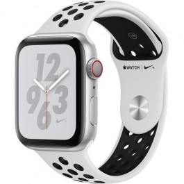 SMARTWATCH APPLE WATCH 4 NIKE+ 44 MM GPS 16 GB CASSA IN ALLUMINIO ARGENTO CINTURINO SPORT PLATINO / NERO