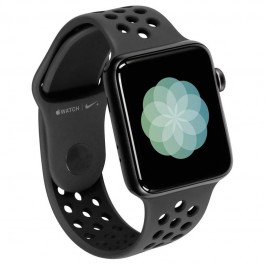 SMARTWATCH APPLE WATCH 3 NIKE PLUS 42 MM GPS CASSA IN ALLUMINIO GRIGIO SIDERALE CINTURINO SPORT NERO