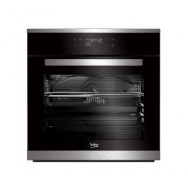 FORNO BEKO BIS 25500 XMS SUPERIA MULTIFUNZIONE ASSISTITO A VAPORE 60 CM 71 L AD INCASSO 14 FUNZIONI INOX VETRO NERO CLASSE A