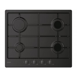 PIANO COTTURA IDEA CANDY CHW6BRBB 4 FUOCHI 60 CM GRIGLIE SMALTATE NERO