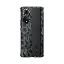 COVER PROTETTIVA IN POLIURETANO CON CINTURINO DA POLSO 51994686 PER SMARTPHONE HONOR 50 NERO
