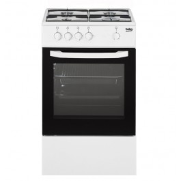 CUCINA BEKO CSG 42000 DW 50x50 CM 4 FUOCHI FORNO A GAS LIBERA INSTALLAZIONE BIANCO