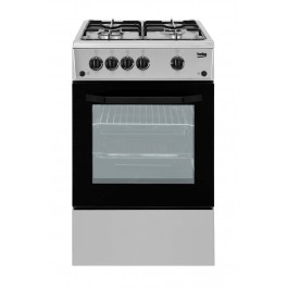 CUCINA ELETTRICA STATICA BEKO CSS 42014 FS 50x50 CM GAS 4 FUOCHI FORNO 54 L LIBERA INSTALLAZIONE ARGENTO CLASSE A