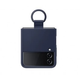 GALAXY Z FLIP4 SILICONE COVER CON ANELLO EF-PF721TNEGWW NAVY / BLU