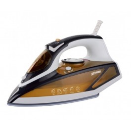 FERRO DA STIRO A VAPORE ZEPHIR ZHF396 2600 W PIASTRA XL IN CERAMICA TERMOSTATO REGOLABILE ARANCIO