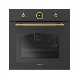 FORNO RUSTICO MULTIFUNZIONE GRUNDIG GEBM 62000 A 60 CM 71 L 8 FUNZIONI ANTRACITE / NERO CLASSE A