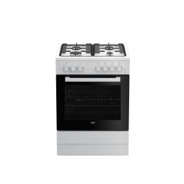 CUCINA ELETTRICA STATICA BEKO FSST62110DW 60x60 CM 71 L 4 FUOCHI A GAS 3 FUNZIONI BIANCO CLASSE A