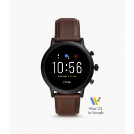 FOSSIL SMARTWATCH GEN 5 THE CARLYLE HR FTW4026 44 MM 8 GB GPS BLUETOOTH NFC WIFI CINTURINO IN PELLE MARRONE
