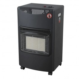 STUFA A GAS INFRAROSSI PORTATILE DCG GH02-N ACCENSIONE PIEZOELETTRICA 3 REGOLAZIONI BOMBOLA FINO A 15 KG NERO