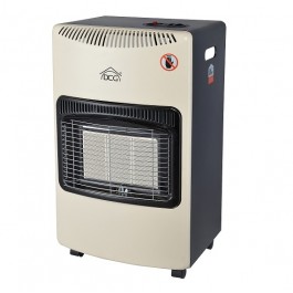 STUFA A GAS INFRAROSSI PORTATILE DCG GH02_C 3 PIASTRE IN CERAMICA BOMBOLA FINO A 15 KG CREMA