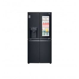 FRIGORIFERO MULTIDOOR SLIM INSTAVIEW DOOR IN DOOR LG GMX844MCKV 508 L NERO INVERTER NO FROST WIFI DISPENSER ACQUA E GHIACCIO CLASSE F