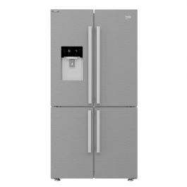 FRIGORIFERO BEKO GN1426234ZDXN 4 PORTE 90 CM 565 L DISPENSER TOTAL NO FROST PROSMART INVERTER LIBERA INSTALLAZIONE INOX CLASSE F