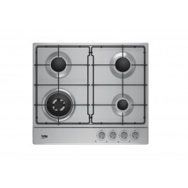 PIANO COTTURA BEKO HIAW 64223 SX 60 CM A GAS 4 FUOCHI INOX