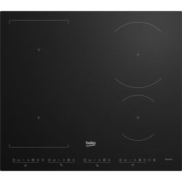 PIANO COTTURA BEKO HII 64300 FHT INDUZIONE 60 CM 4 FUOCHI INDYFLEX 9 LIVELLI DI COTTURA VETRO NERO GARANZIA UFFICIALE