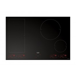 PIANO COTTURA BEKO HII 84800 FHT 80 CM A INDUZIONE 4 FUOCHI INDYFLEX 15 LIVELLI DI COTTURA VETRO NERO