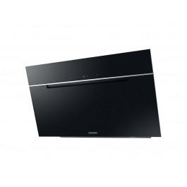 CAPPA PER CUCINA SAMSUNG NK36M7070VB A PARETE 90 CM FILTRO IN ALLUMINIO LAVABILE ILLUMINAZIONE LED CONTROLLO TOUCH 4 VELOCITA' DI ASPIRAZIONE VETRO NERO