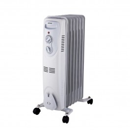 RADIATORE OLIO / TERMOSIFONE PORTATILE ZEPHIR ZRA1516 7 ELEMENTI 3 LIVELLI DI POTENZA 600/900/1500W TERMOSTATO REGOLABILE BIANCO