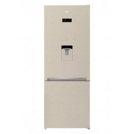 FRIGORIFERO BEKO RCNE520E20DB COMBINATO 450 L 70 CM DISPENSER TOTAL NO FROST BEIGE / PANNA LIBERA INSTALLAZIONE CLASSE A+