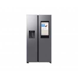 FRIGORIFERO SIDE BY SIDE SAMSUNG FAMILY HUB RS90F67BETEF 614 L AI INVERTER DISPENSER ACQUA E GHIACCIO DISPLAY LIBERA INSTALLAZIONE WIFI SILVER CLASSE E