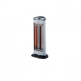 STUFA AL CARBONIO OSCILLANTE DCG SA9812 1000 W 2 LILEVVI DI ENERGIA TERMOSATO REGOLABILE NERO / GRIGIO