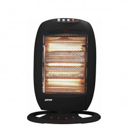 STUFA ALOGENA ZEPHIR HZP302 3 ELEMENTI 400/800/1200W OSCILLANTE NERO