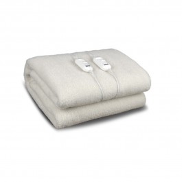 TERMOCOPERTA ZEPHIR ZTD212P 2 PIAZZE LANA SINTETICA TEMPERATURA REGOLABILE 2 LIVELLI BIANCO