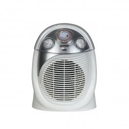 CALDOBAGNO / TERMOVENTILATORE ELETTRICO ZEPHIR TERMOCOMFORT 2 LIVELLI DI POTENZA 1000-2000W TERMOSTATO REGOLABILE TIMER BIANCO