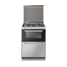 CUCINA CANDY TRIO 3 IN 1 TRIO4GXNT/1 ELETTRICO 2100 W PIANO COTTURA GAS FORNO CONVENTIONAL 60 CM LIBERA INSTALLAZIONE SILVER