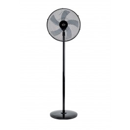 VENTILATORE PIANTANA DCG VE1646 45 CM OSCILLAZIONE AUTOMATICA INCLINAZIONE REGOLABILE 3 VELOCITA' NERO