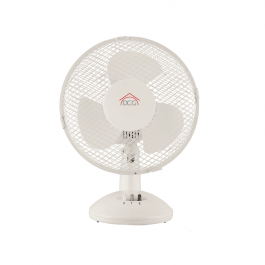 VENTILATORE DA TAVOLO DCG VE9025 25 CM OSCILLAZIONE ORIZZONTALE 2 VELOCITA' BIANCO