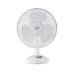 VENTILATORE DA TAVOLO DCG VE9040 40 CM OSCILLAZIONE ORIZZONTALE 3 VELOCITA' BIANCO