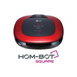 ASPIRAPOLVERE ROBOT LG HOME BOT SQUARE VR6260LV DOPPIA TELECAMERA SISTEMA ANTIURTO AD ULTRASUONI 7 MODALITA' DI PULIZIA ROSSO