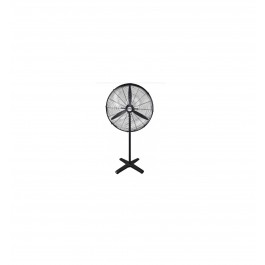 VENTILATORE INDUSTRIALE IN METALLO A PIANTANA ZEPHIR ZDM65CM 65 CM 3 VELOCITA' 3 PALE OSCILLAZIONE 70° NERO