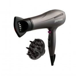 PHON / ASCIUGACAPELLI ELEGANCE ZEPHIR ZHB2001 2000W 2 VELOCITA' 3 LIVELLI DI TEMPERATURA NERO