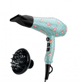 PHON / ASCIUGACAPELLI PROFESSIONALE ZEPHIR ZHB3000U 2000W 2 VELOCITA' 3 LIVELLI DI TEMPERATURA FANTASIA FENICOTTERI