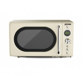 FORNO MICROONDE DIGITALE COMBINATO ZEPHIR ZHC21CVD 20L GRILL 1200 + 900W 6 LIVELLI DI POTENZA 9 PROGRAMMI AUTOMATICI TIMER CREMA