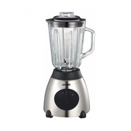 FRULLATORE IN ACCIAIO ZEPHIR ZHC484 CARAFFA IN VETRO 1,5 L 550 W 2 VELOCITA' NERO SILVER
