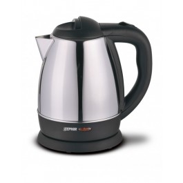 BOLLITORE IN ACCIAIO ZEPHIR ZHC91 1400 W 1,2 L SPEGNIMENTO AUTOMATICO NERO / SILVER