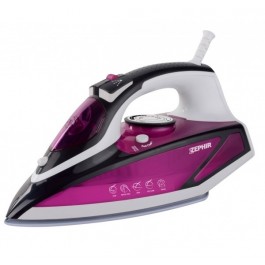 FERRO DA STIRO A VAPORE ZEPHIR ZHF392 2200 W PIASTRA XL IN CERAMICA TERMOSTATO REGOLABILE FUCSIA