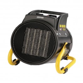 STUFA ELETTRICA / TERMOVENTILATORE INDUSTRIALE CERAMICO PORTATILE ZEPHIR ZML30P 3 LIVELLI DI POTENZA (250/1000/3000W) NERO