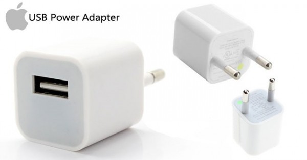 CARICABATTERIE / ADATTATORE ORIGINALE APPLE A1385 BIANCO 5 V 1 A PER IPHONE E IPOD