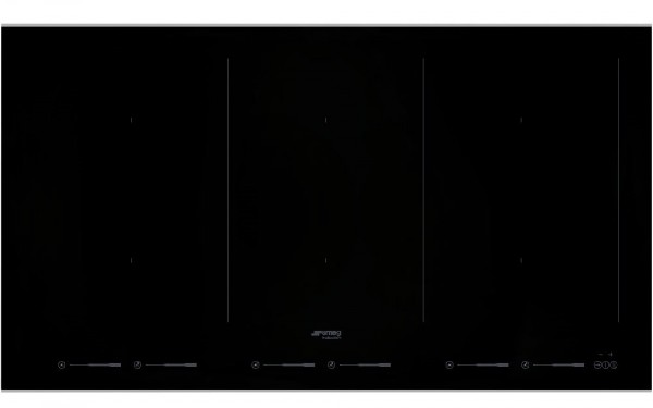 PIANO COTTURA SMEG SIM693WLDX 90 CM A INDUZIONE 6 FUOCHI 9 LIVELLI DI POTENZA VETROCERAMICA NERO