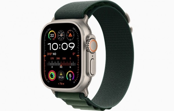 SMARTWATCH APPLE WATCH ULTRA 2 49 MM GPS + CELLULAR 64 GB watchOS 11 CASSA NATURALE CINTURINO ALPINE LOOP VERDE