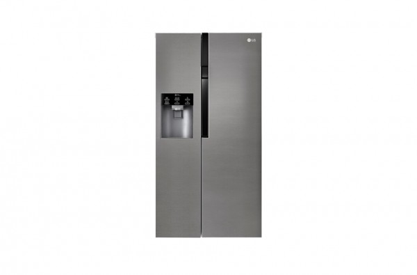 FRIGORIFERO LG SIDE BY SIDE GSL360ICEV 591 L INOX INVERTER TOTAL NO FROST DISPENSER ACQUA E GHIACCIO CONGELAMENTO RAPIDO DISPLAY LED CLASSE A+